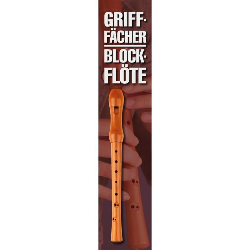Noten Grifffächer Blockflöte Grifftabelle zum Aufklappen 54 Griffe 7605 Bosworth