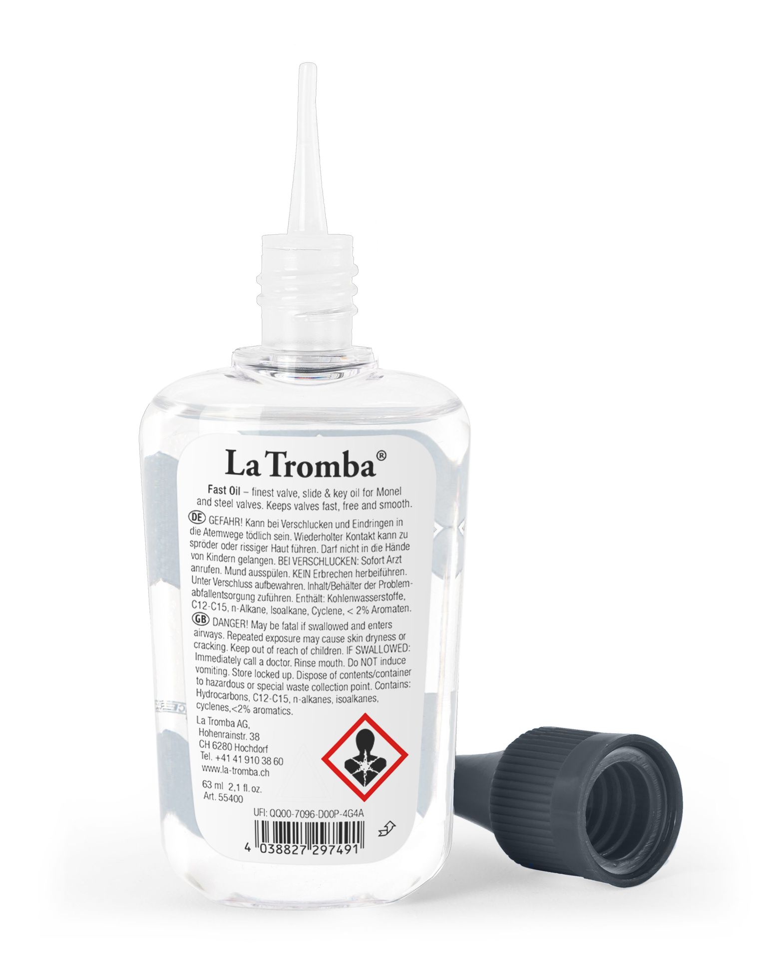 La Tromba FAST OIL Ventil-Öl Trompete, Perinetventile, Valve Oil