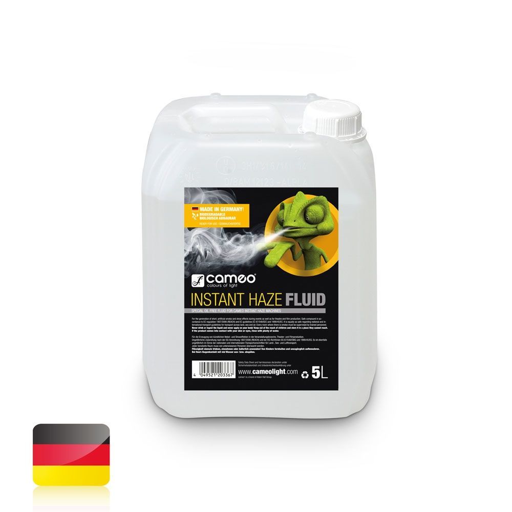 Cameo Instant Haze Fluid 5L Spezielles Hazefluid für Cameo Instant Hazer ölfrei