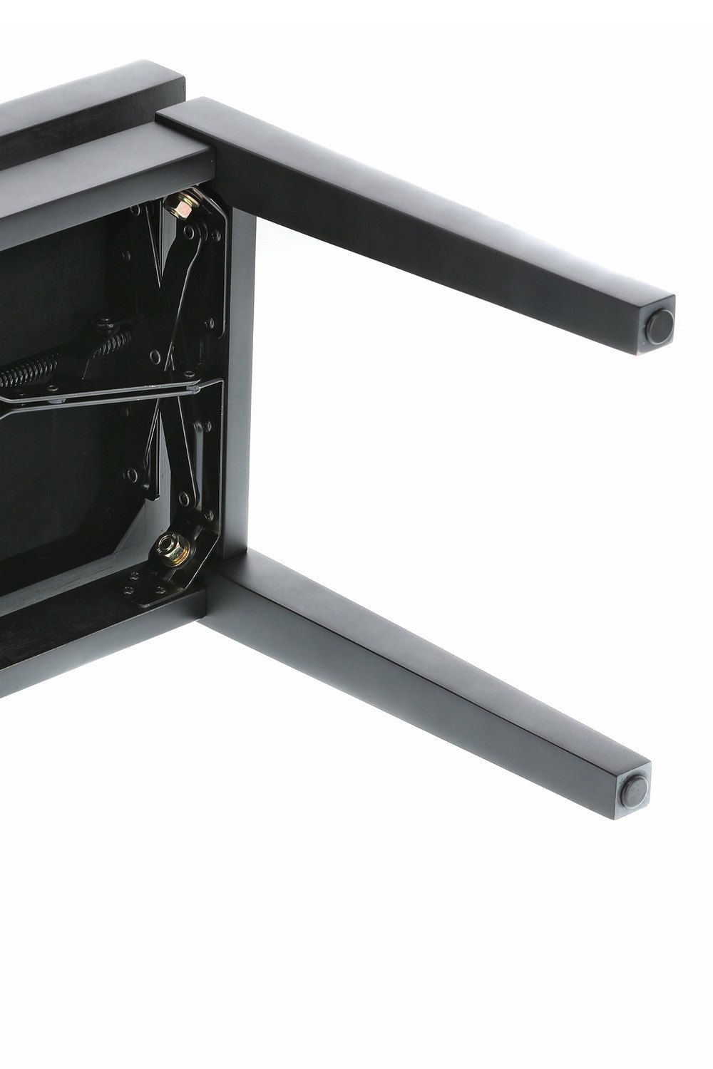 Markstein Klavierbank DELUXE schwarz matt, Sitzbezug schwarz, verstellbar _00040490_