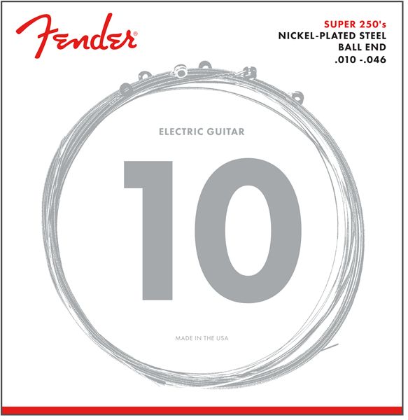 Fender 250R 10-46 Nickelplated Steel Ball End, E-Gitarren Saiten_00041143_