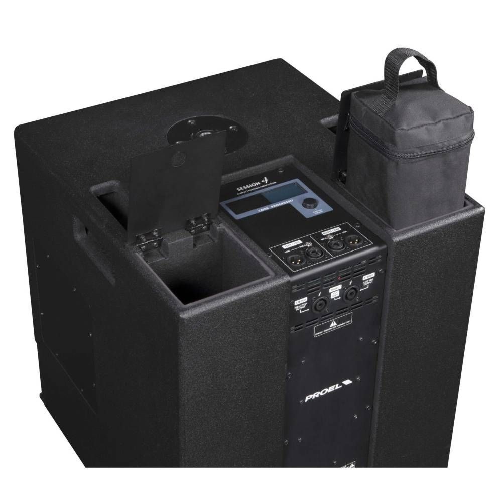 Proel Session4  Showroom Modell Portables PA-System Aktives 2.1 Säulensystem 