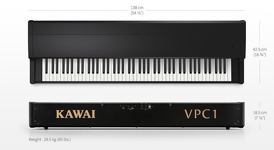 KAWAI VPC-1 Masterkeyboard, RM3 Grand Pro-Holztastaturmechanik, 