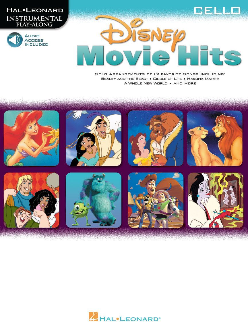 Noten Disney Movie Hits for Cello & Audiodownload-Code Leicht HL 841428 