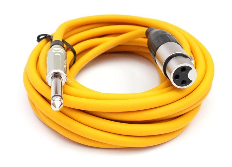 4051344036275 - Mikrofonkabel Amphenol XLR female 63mm Klinkenstecker 5 Meter gelb 4051344036275 - Mikrofonkabel Amphenol XLR female 63mm Klinkenstecker 5 Meter gelb