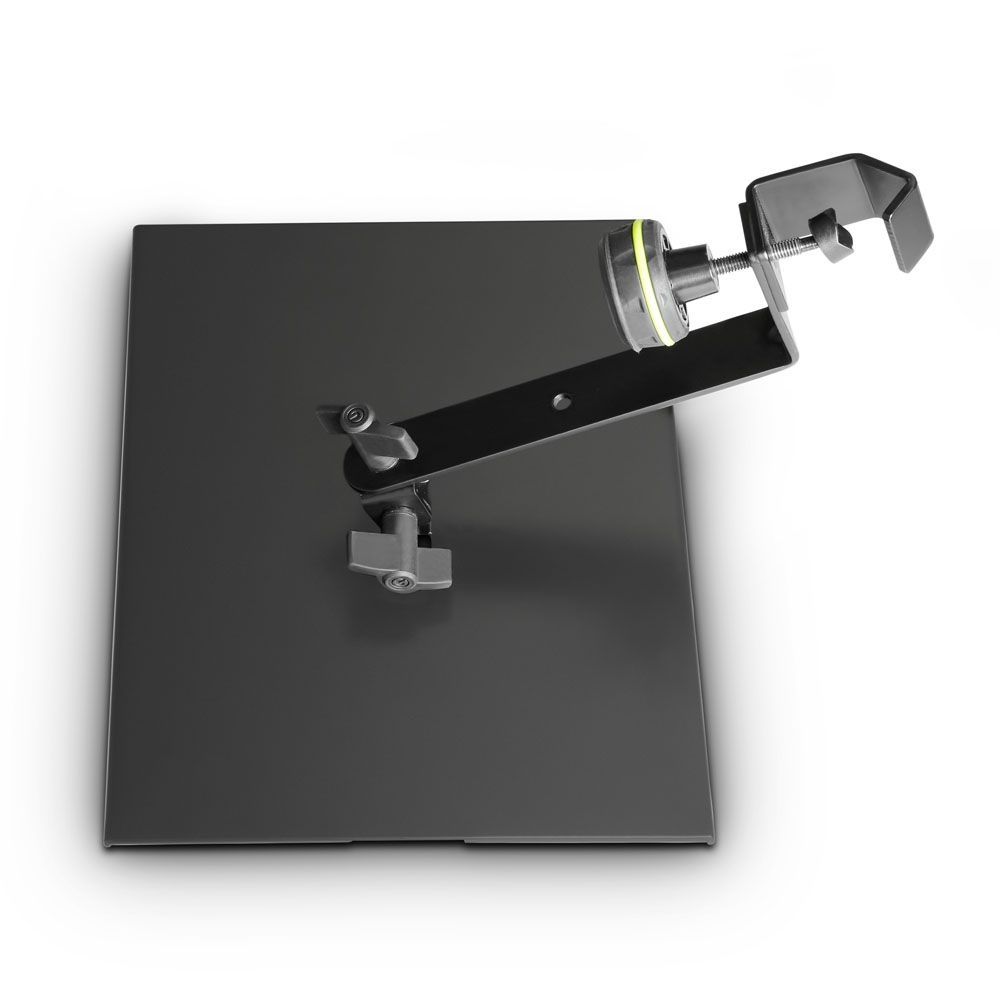 Gravity MA TRAY 1 Ablage zur Montage an Mikrofonständer aus Stahlblech schwarz