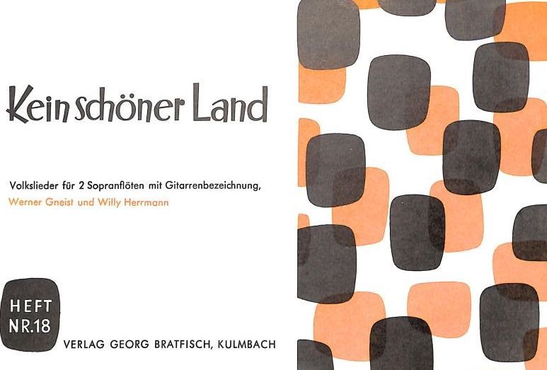 Noten Kein schöner Land 1-2 Blockflöten & Gitarre & Gesang GB 3091 MV Bratfisch 