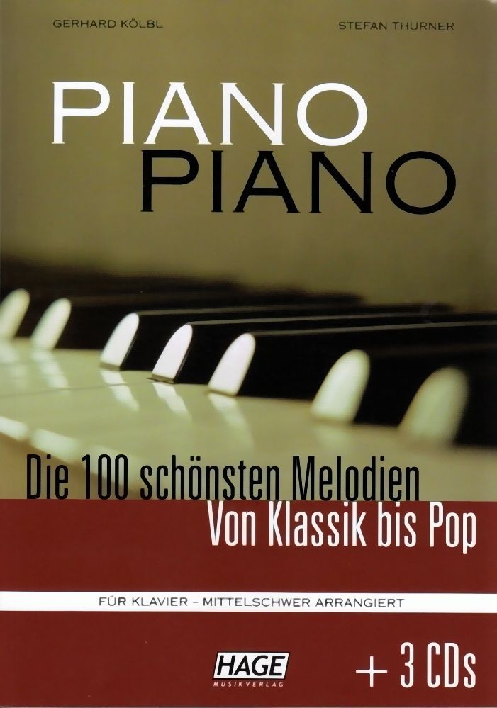 Noten PIANO PIANO Die 100 schönsten Melodien mittelschwer Gerhard Kölb EH 3643_00006214_
