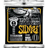 Ernie Ball EB-3122 E-Gitarren Saiten, Coated Slinky Titanium .009-.046