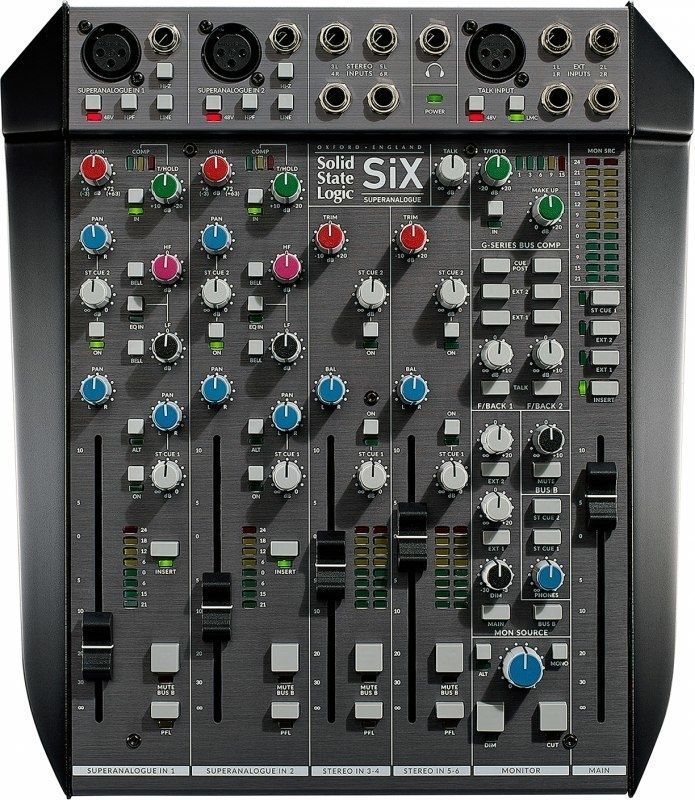 SSL Solid Stage Logic Six kompakter hochprofessioneller analoger Studio Mixer  - Onlineshop Musikhaus Markstein