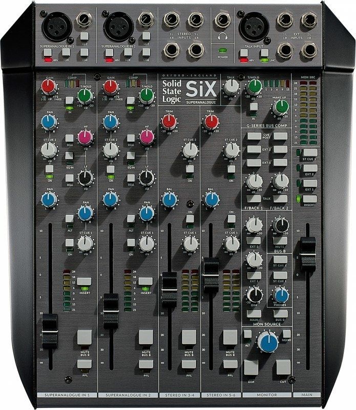 SSL Solid Stage Logic Six kompakter hochprofessioneller analoger Studio-Mixer
