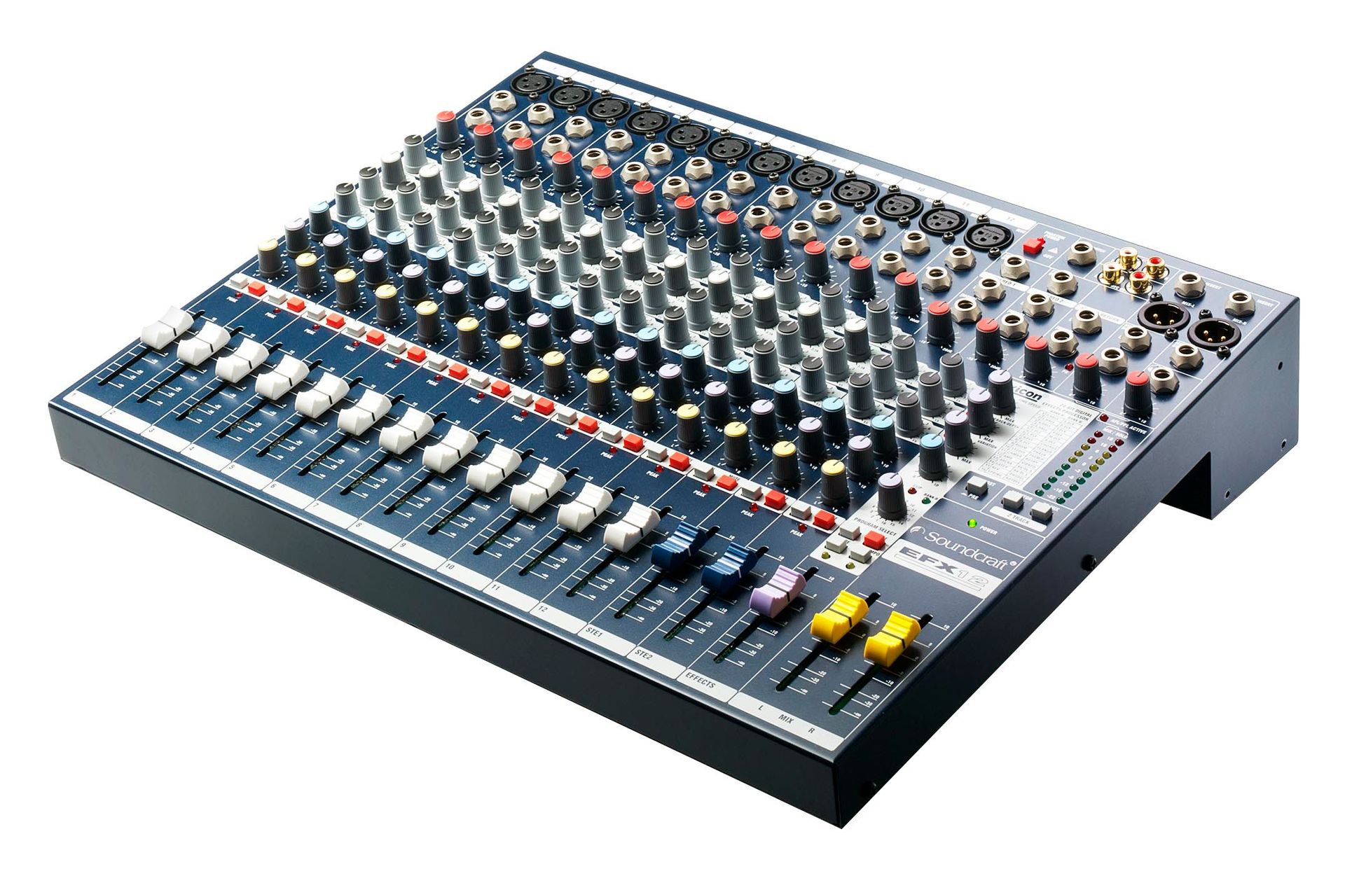 Soundcraft EFX 12 19" Mixer, inkl. Rackwinkel,12 Mikrofoneingänge, Lexiconeffekt