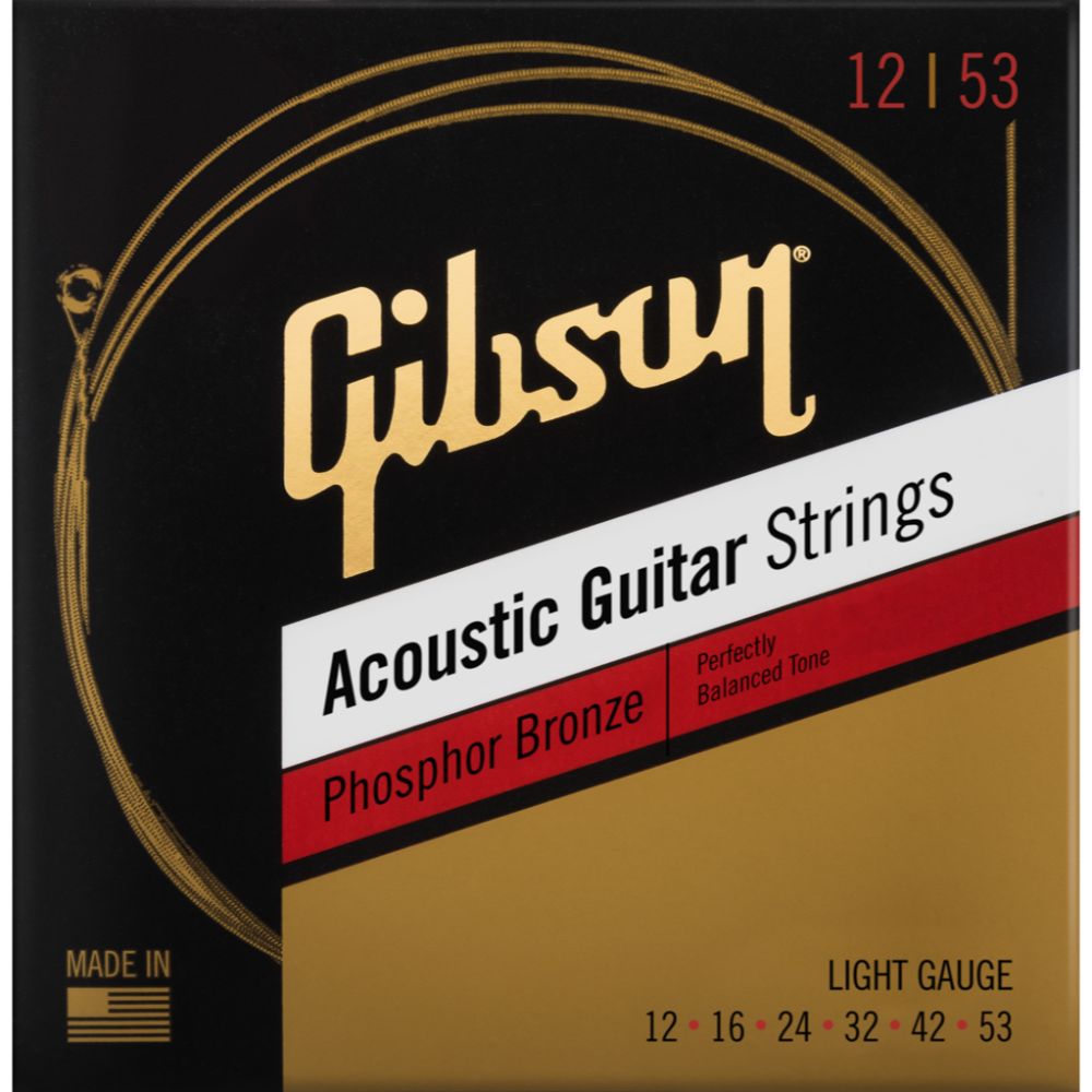 Gibson Phosphor Bronze Acoustic Guitar Strings Light snaren voor westerngitaar