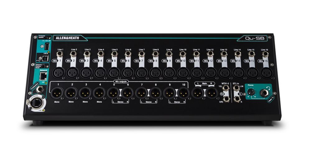 Allen & Heath QU-SB Ultra-Kompakter Digitalmixer für iPad Steuerung 18 Kanal