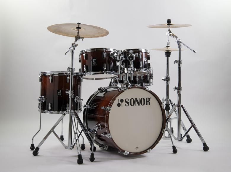 Sonor AQ2 Studio Set BRF brown fade 20 10 12 14 Snare  - Onlineshop Musikhaus Markstein