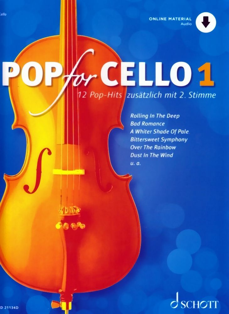 Noten Pop for Cello 1 - 12 Pop-Hits & zusätzlicher mit 2.Stimme Schott ED 21134D