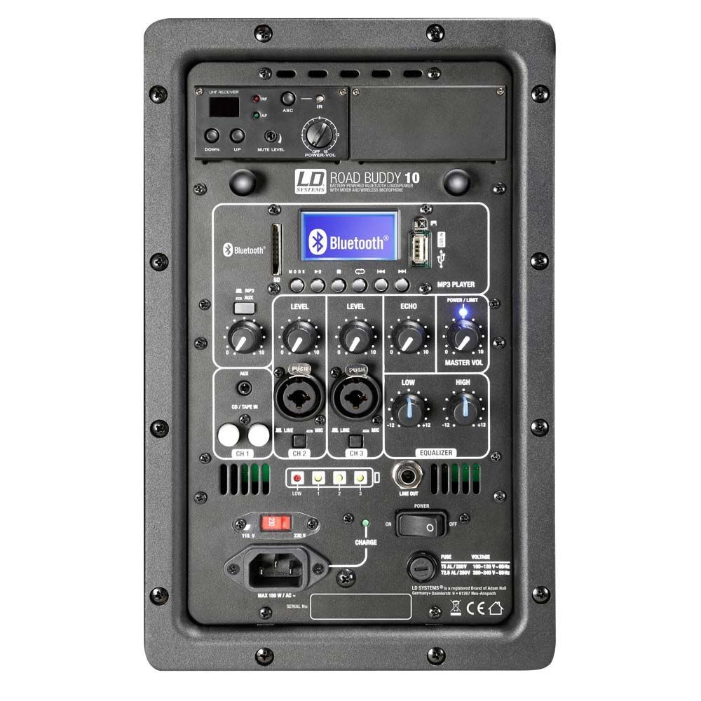 LD Systems Roadbuddy 10 HS Akkubetriebene Bluetooth-Lautsprecherbox mit Headset _00034911_