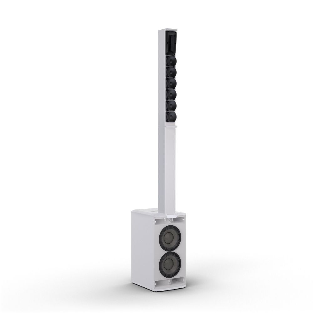LD Systems Maui 11 G3 MIX W Cardioid Säulen PA System mit Digitalmixer, Weiß