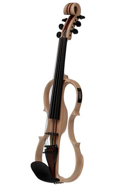 Fidelius E-Violine " F-Trad-6 " 6- Saiter natural Einzelstück, Koffer