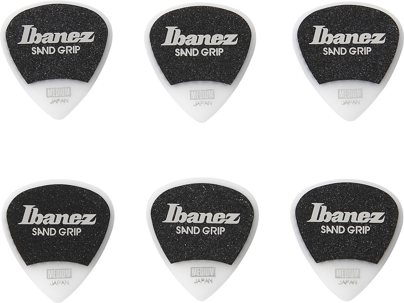 Ibanez PPA16MSG-WH 0,8mm Flat Pick Sand Grip 6er Pack_00035817_