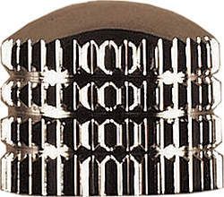 Gitarren Potiknopf Plastik verchromt für E-Gitarren & Bässe chrome geriffelt _00029217_