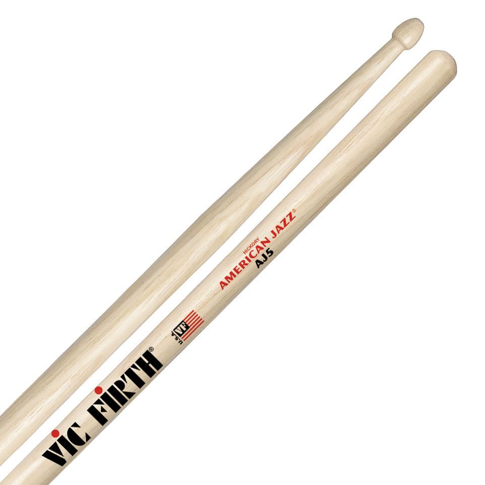 0750795011223 - Vic-Firth - AJ5 Sticks American Jazz Wood Tip