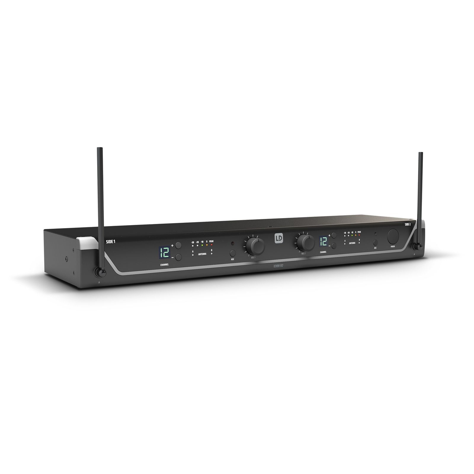 LD Systems U308 HHD2 Dual Vocal Wireless System, 863 - 865 MHz + 823 - 832 MHz