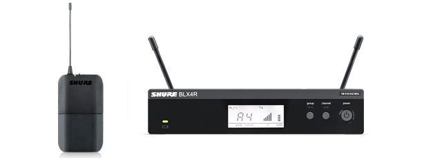 Shure BLX14R-S8 823-832 MHz 19" Instrumental Wireless System, Drahtlos System