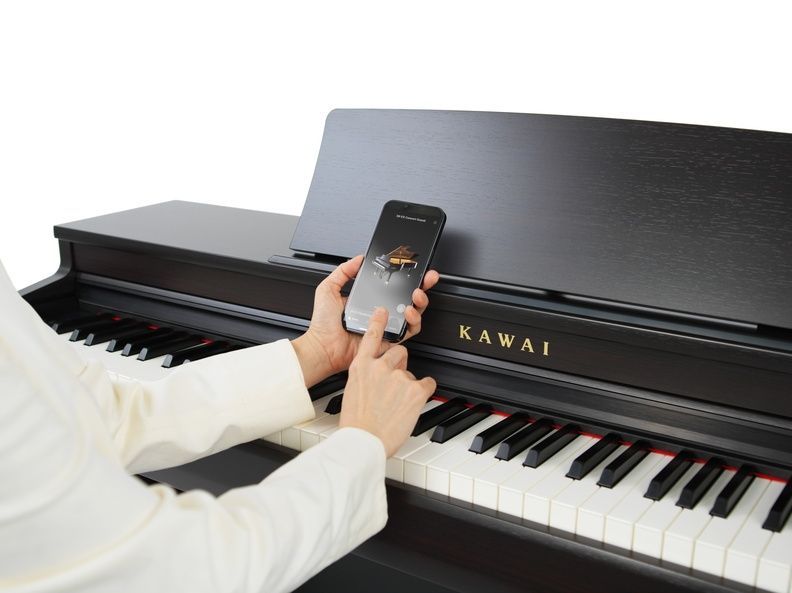 KAWAI CN-201R Digitalpiano Rosenholz , RH3 Tastatur mit IvoryTouch + Druckpunkt