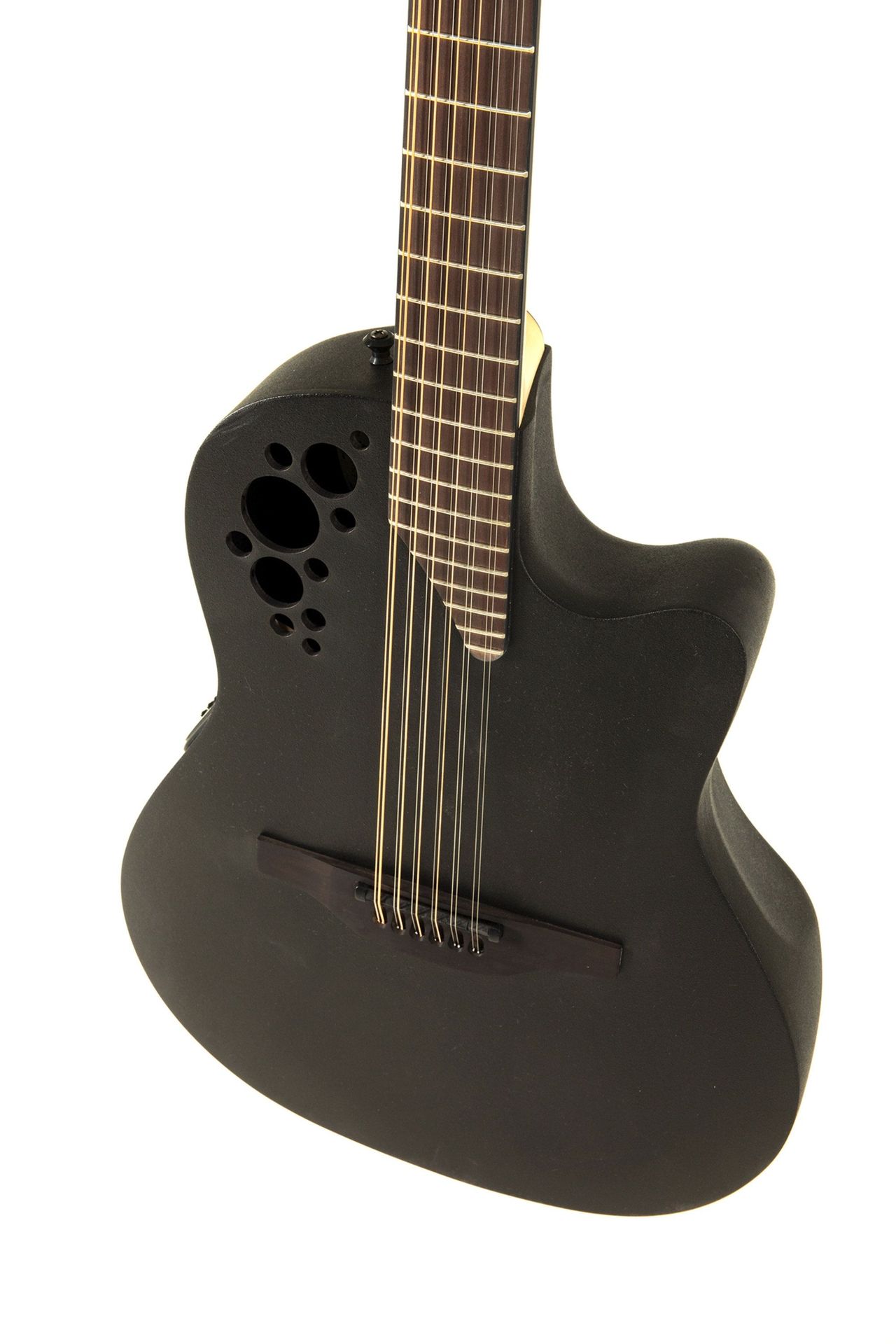 Ovation Elite 2058TX-5-G 12-Saiter Westerngitarre mit PU, Black Texture Top, _00051177_