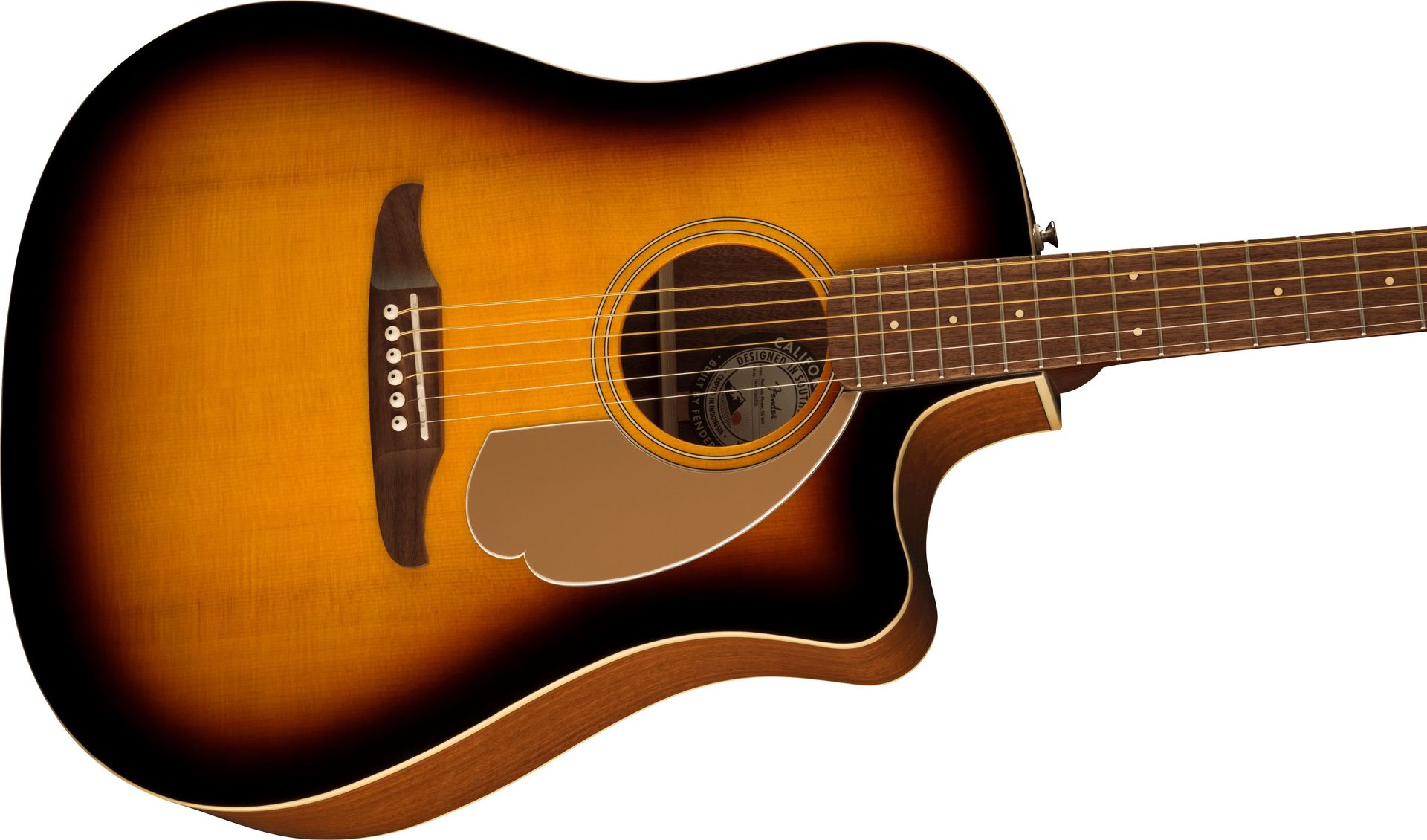 Fender Redondo Player Sunburst WN  Akustikgitarre mit PU Cutaway