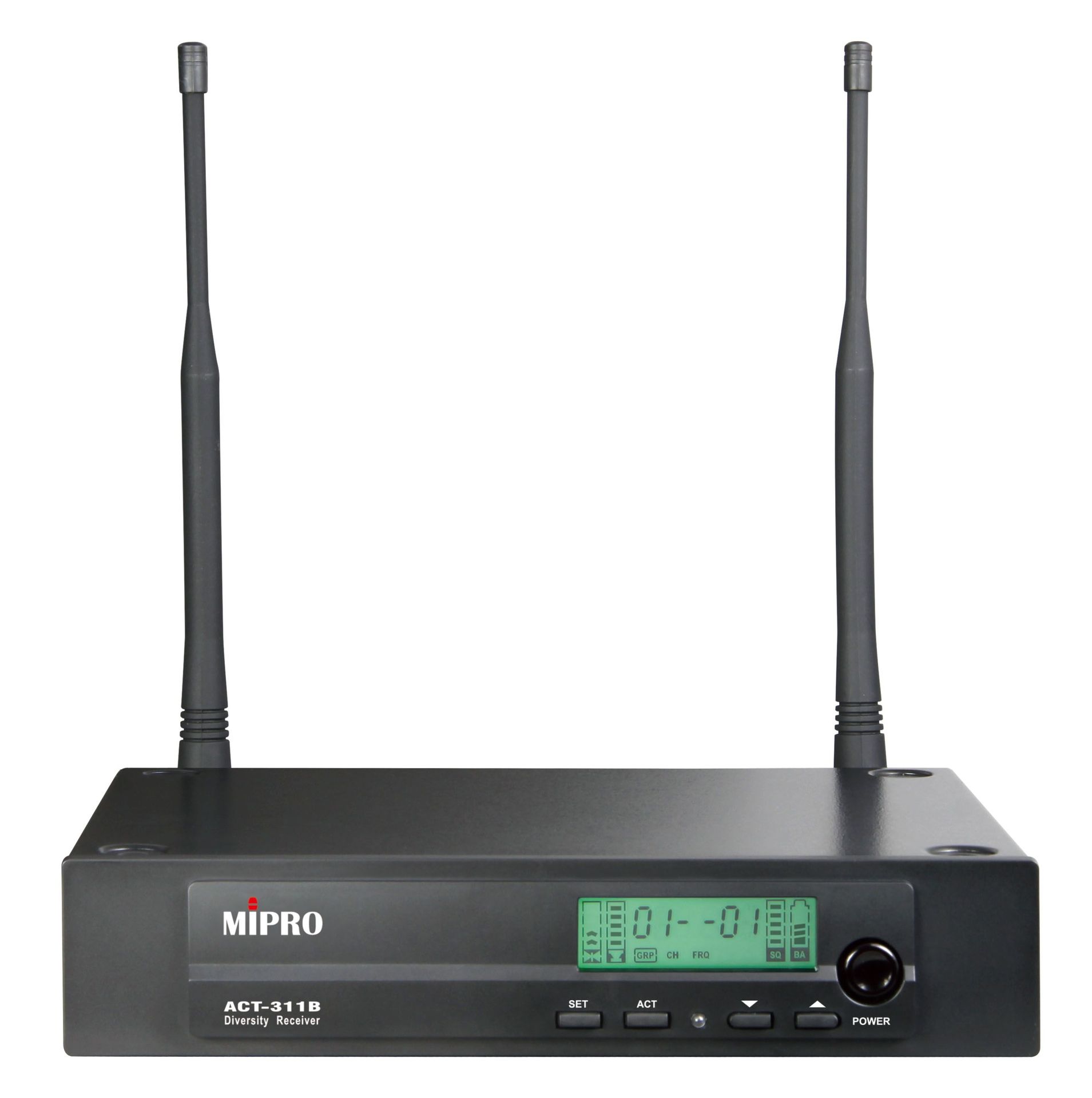 Mipro ACT-311B UHF Einkanalempfänger Frequenzbereich: 823-832 MHz