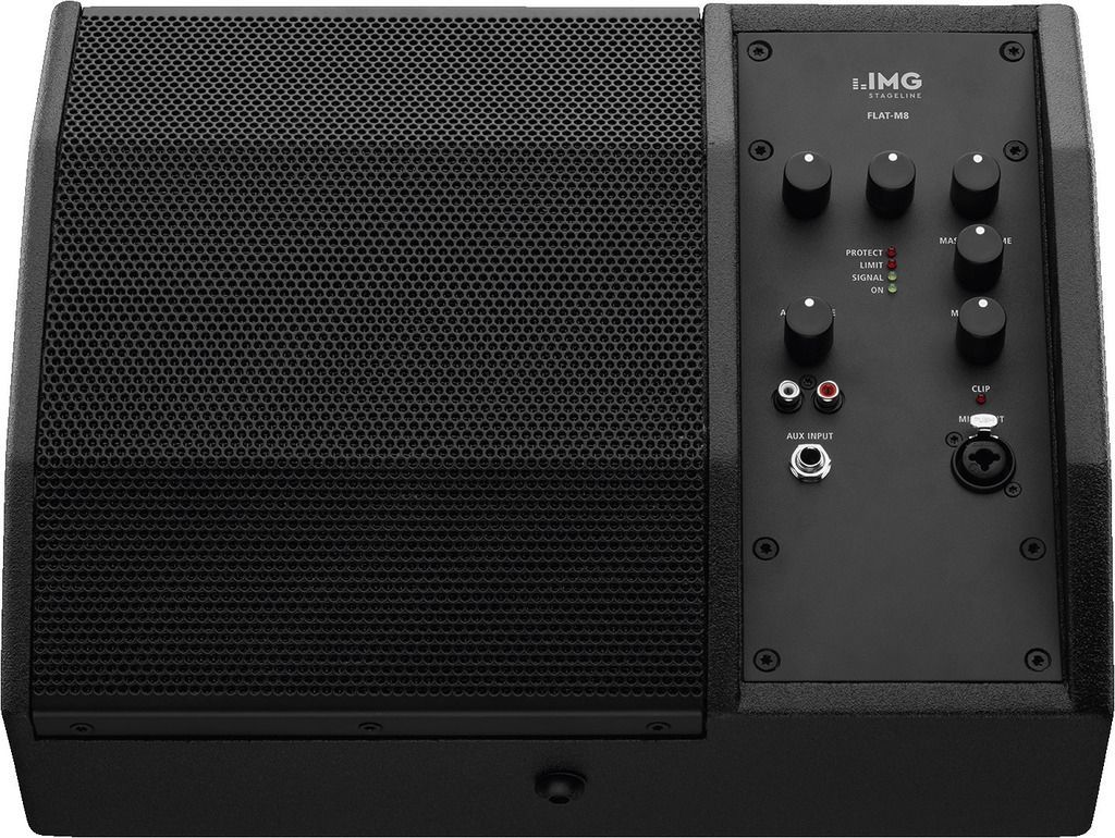 IMG Stage Line FLAT-M8 Aktive Monitorbox,  2-Wege-Koaxiallautsprecher