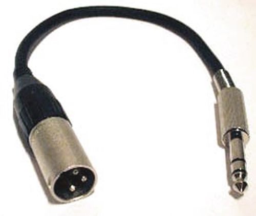 Mikrofonkabel Amphenol XLR male/ 6,3mm StereoKlinkenstecker, 1 Meter 