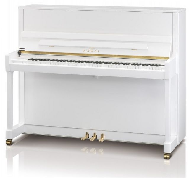 Kawai K-300 WH/P Klavier 122 cm weiß poliert