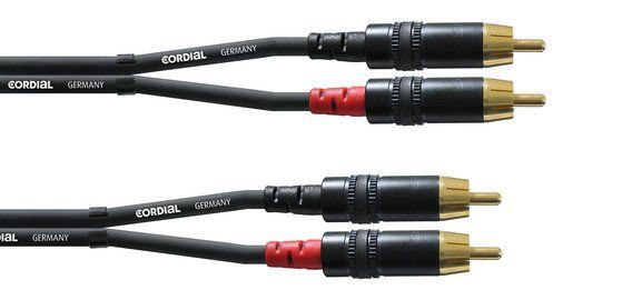 Cordial CFU 6 CC 6,0m Cinchkabel, 2x Cinchstecker 2x Cinchstecker, 600 cm _00039824_