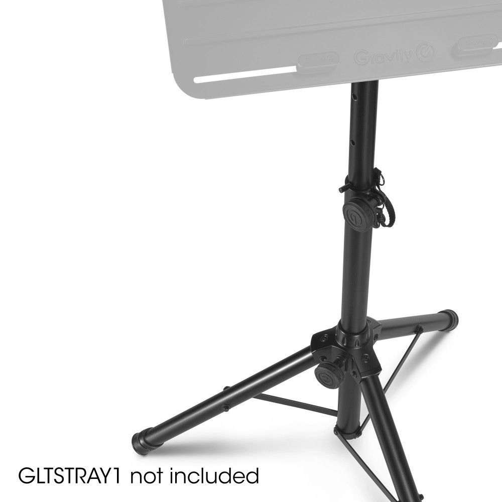 Gravity SP 5111 B Boxenstativ, Kurzes Lautsprecherstativ 35 mm Aluminium schwarz_00050264_