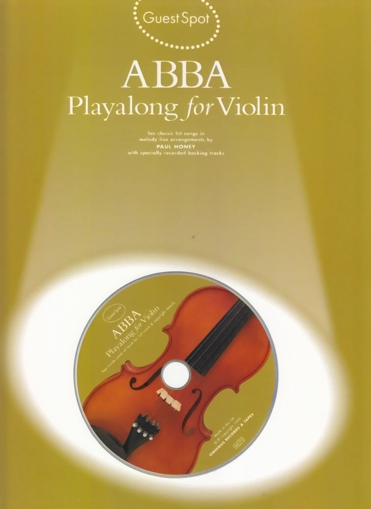 Noten ABBA PLAYALONG FOR Violin Violine Geige  incl. CD Guest spot MSAM 960927