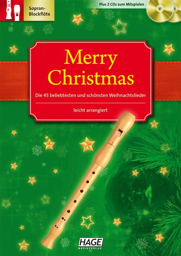 Noten Merry Christmas 45 alte & neue Weihnachtslieder Hage 1080