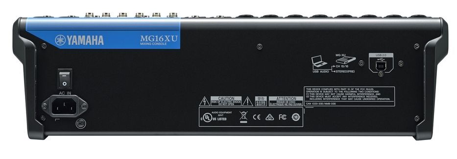 Yamaha MG16XU Mixer, SPX Effekt, USB, 10 Mikrofoneingänge, 4 Stereoeingänge