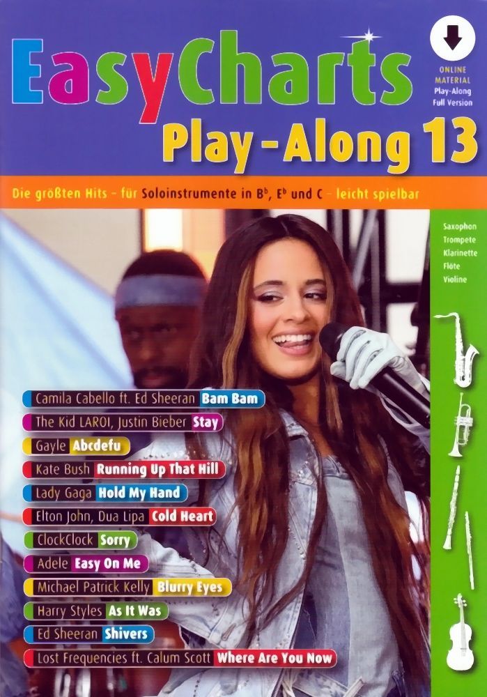 Noten Easy Charts Play Along 13 incl. Online-Audio MF3613 für C/Eb/Bb Instrument
