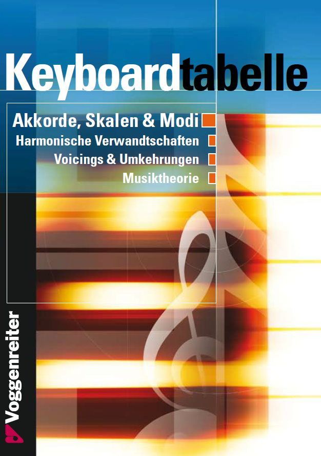 Noten Keyboardtabelle von Bessler / Opgenoorth Voggenreiter 250