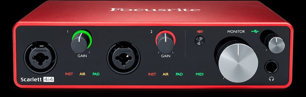 Focusrite Scarlett 4i4 3rd Gen 4-Kanal USB Audiointerface inkl. Ableton LiveLite