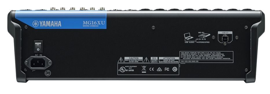 Yamaha MG16XU Mixer, SPX Effekt, USB, 10 Mikrofoneingänge, 4 Stereoeingänge_00030953_