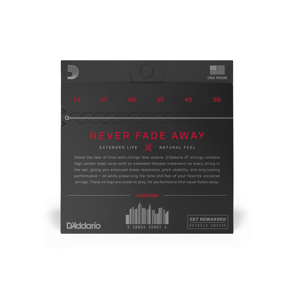 D'Addario XTAPB1356 XT Acoustic Phosphor Bronze  Custom Light 13-56