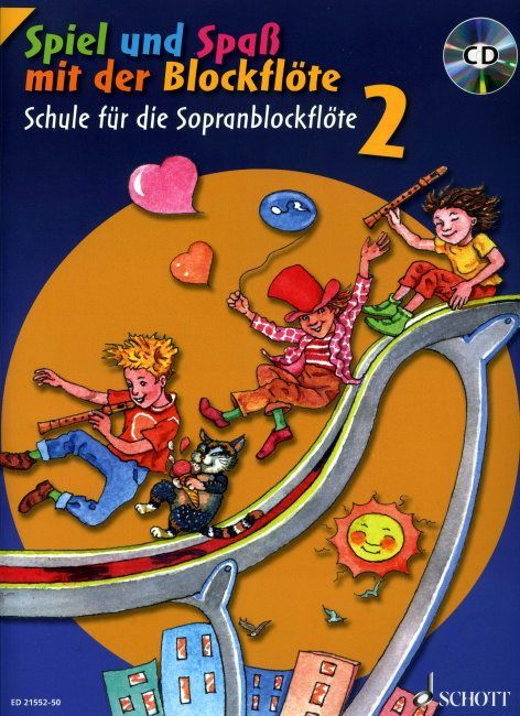 Noten Spiel und Spaß mit der Blockflöte 2 incl. CD Schule ED 21552-50 Sopran 