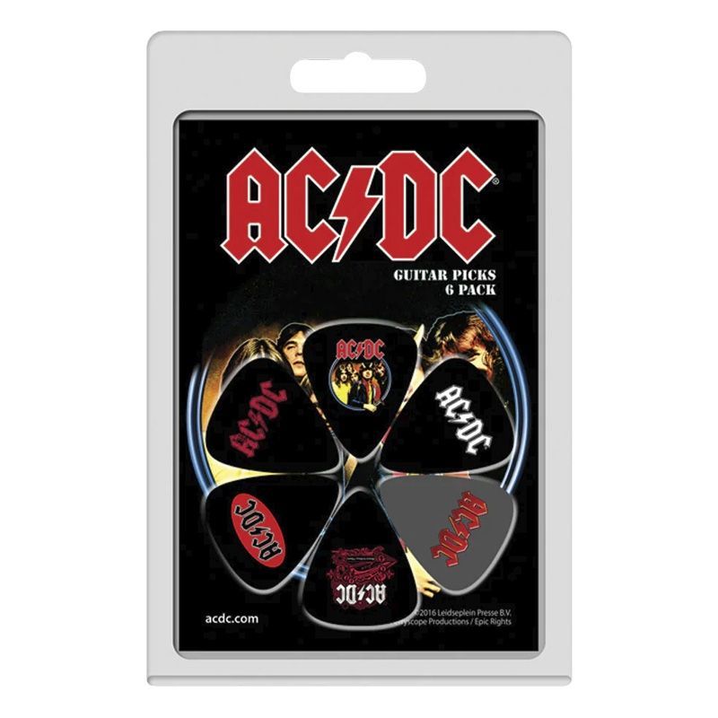 Perri's Pick LP-ACDC1 AC/DC Plektrenset mit lizensiertem Aufdruck