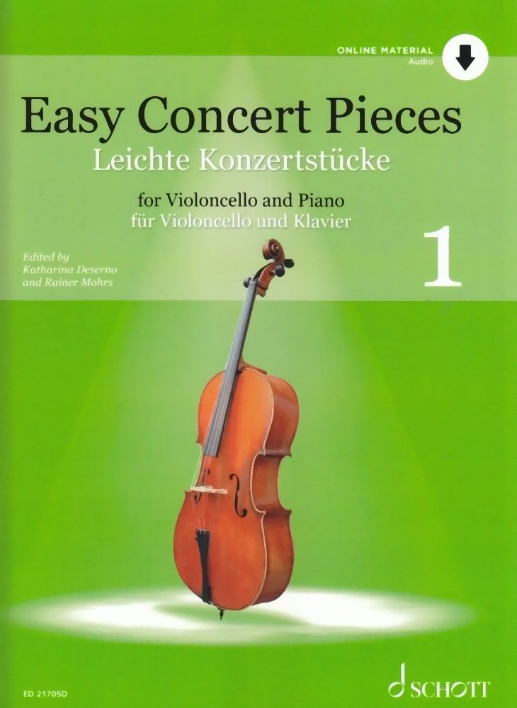 Noten Easy Concert pieces 1 - Violoncello Schott ED 21705D incl. playback-Audio