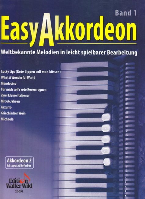 Noten Easy Akkordeon Band 1  Edition Walter Wild 20091