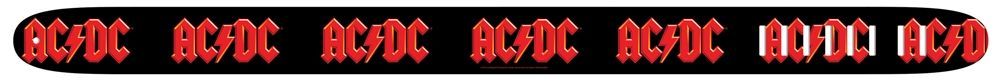 Perri's Strap 2,5" AC/DC 6024 Ledergitarrengurt mit AC/DC Logo